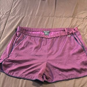 A/X Armani Exchange Purple Athletic Shorts with Elastic Waistband